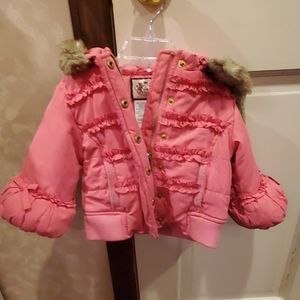 Juicy Couture  Winter Jacket with hood & Fur Trim